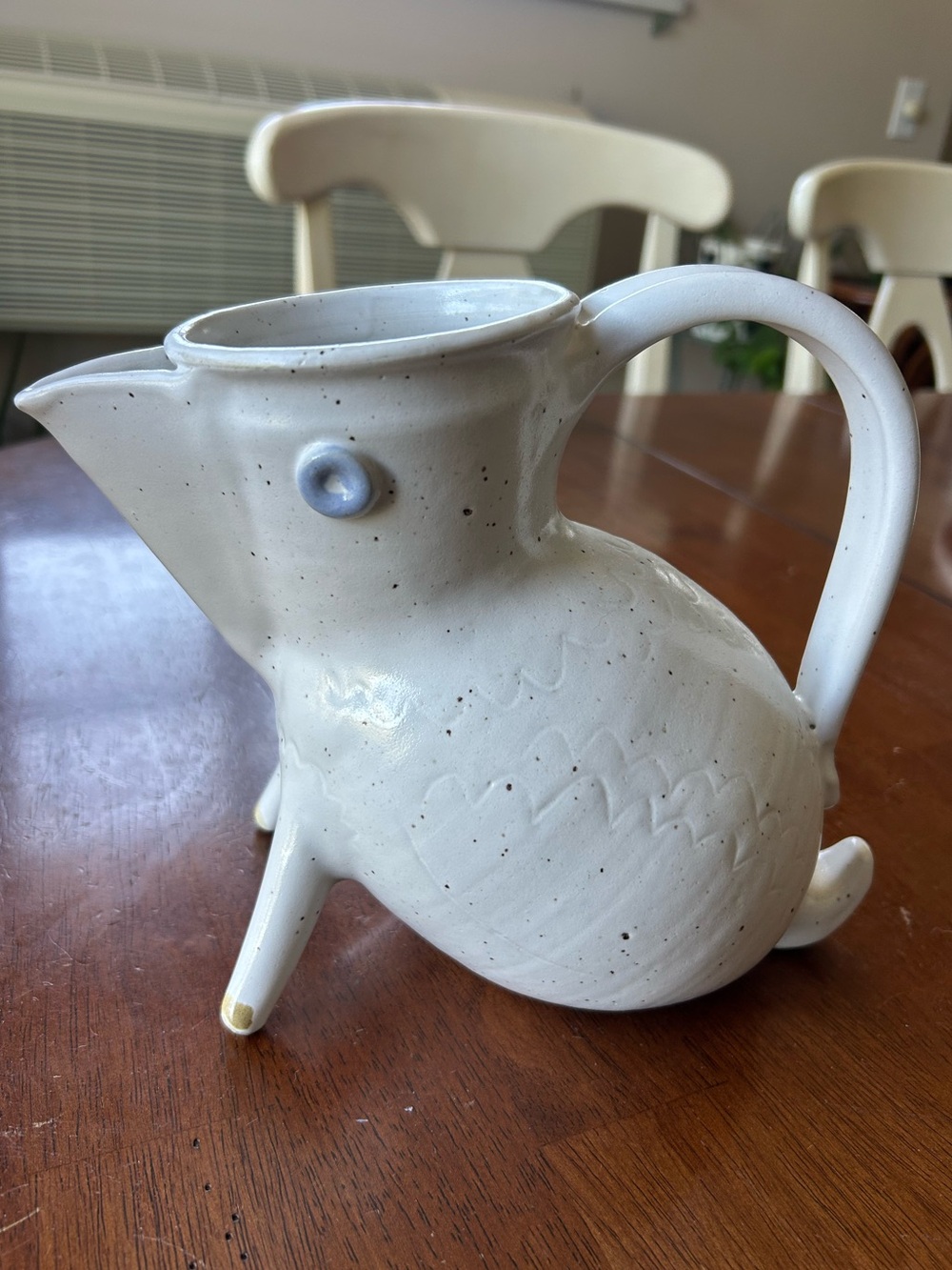 Handcrafted Zoomorphic Studio Pottery Pitcher EUC RARE - Picture 3 of 13